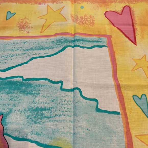 Vintage Cotton Fabric Angel 35” x 45” Cheater Quilt by Jan Leslie Celestial - Picture 8 of 10